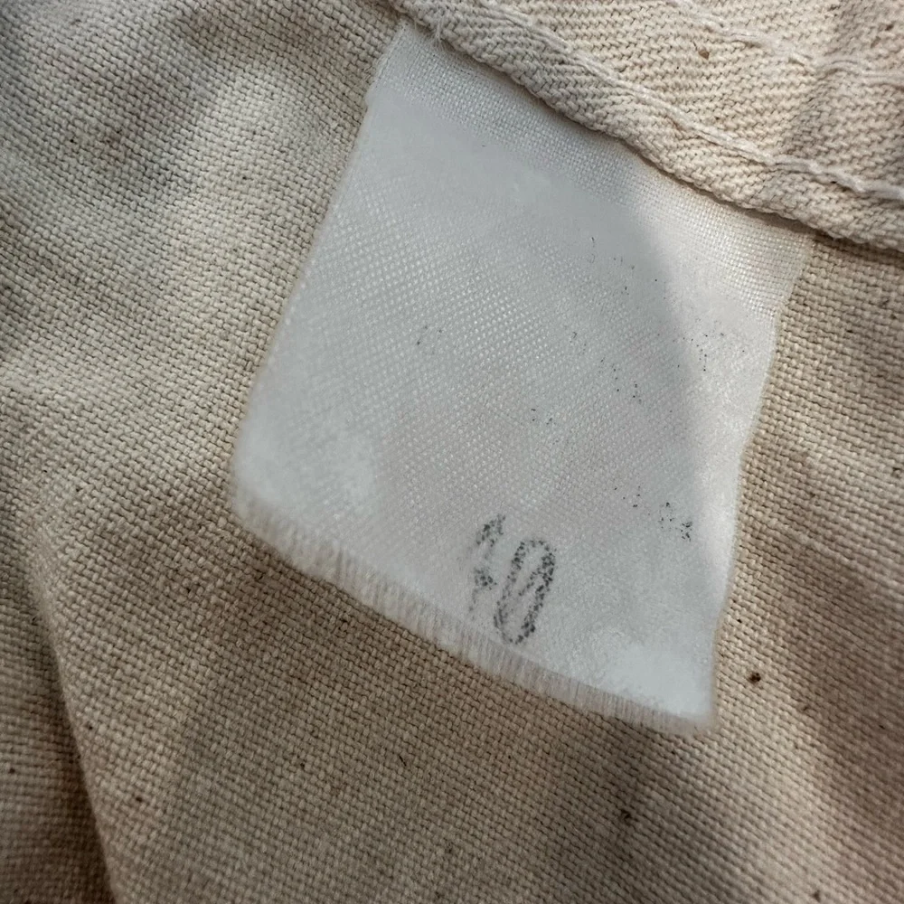 EUC Vintage 90s Caboose Sz: 40 Cream Canvas Carpenter Workwear Cargo Shorts.